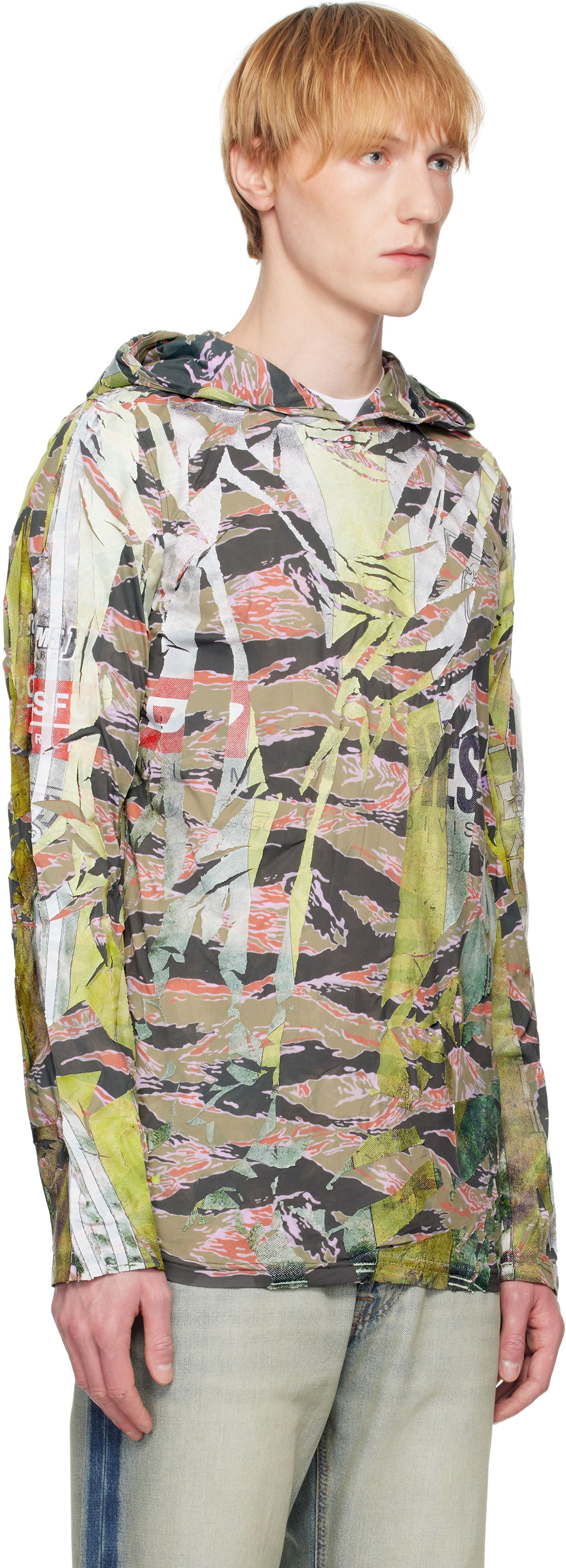 Pulover Diesel Diesel T-Gillis Graphic-Print Hoodie Večbarvna | A18072-0SKBT-5BVA, 1