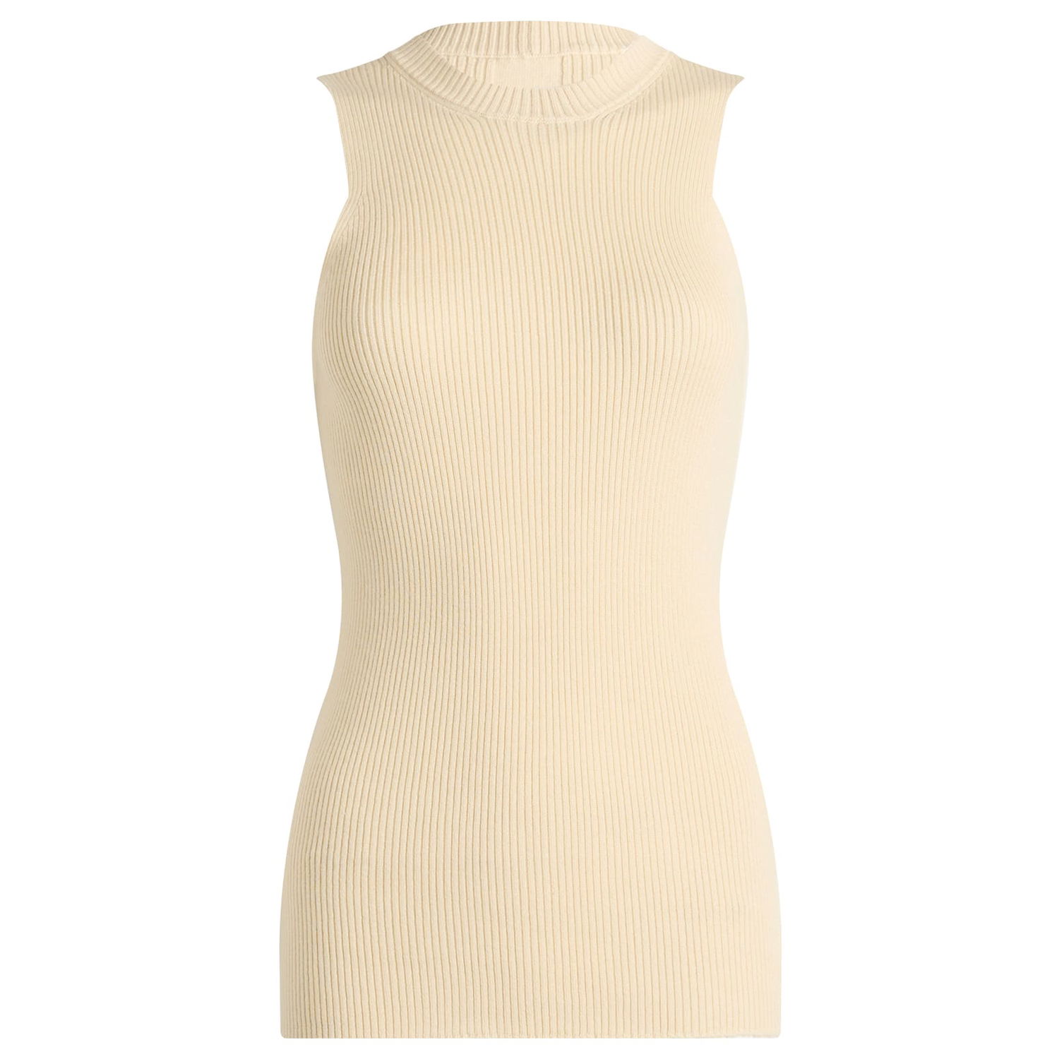 Majica brez rokavov Rick Owens Rick Owens Knitted Tank Top, Size Large Bež | RP02E4635-RIBM-21, 0
