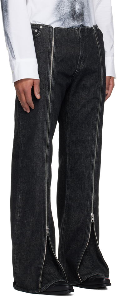 Kavbojke Jean Paul Gaultier Jean Paul Gaultier Zipped Jeans Črna | 25/04-W-TR041-D016-06, 4