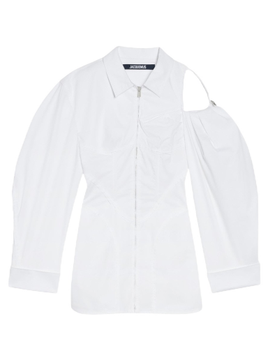 Obleke Jacquemus La Robe Galliga Dress Bela | 233DR080-1454-100
