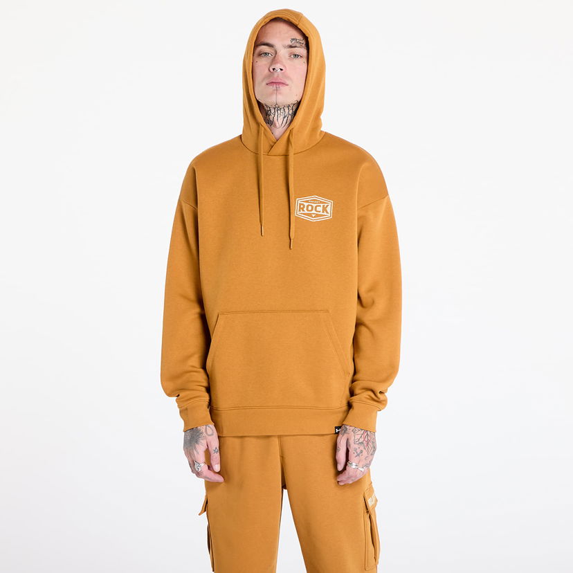 Pulover Under Armour Sweatshirt Project Rock Icon Fleece Hoody Yellow Ochre/ Silt M Oranžna | 1386902-707