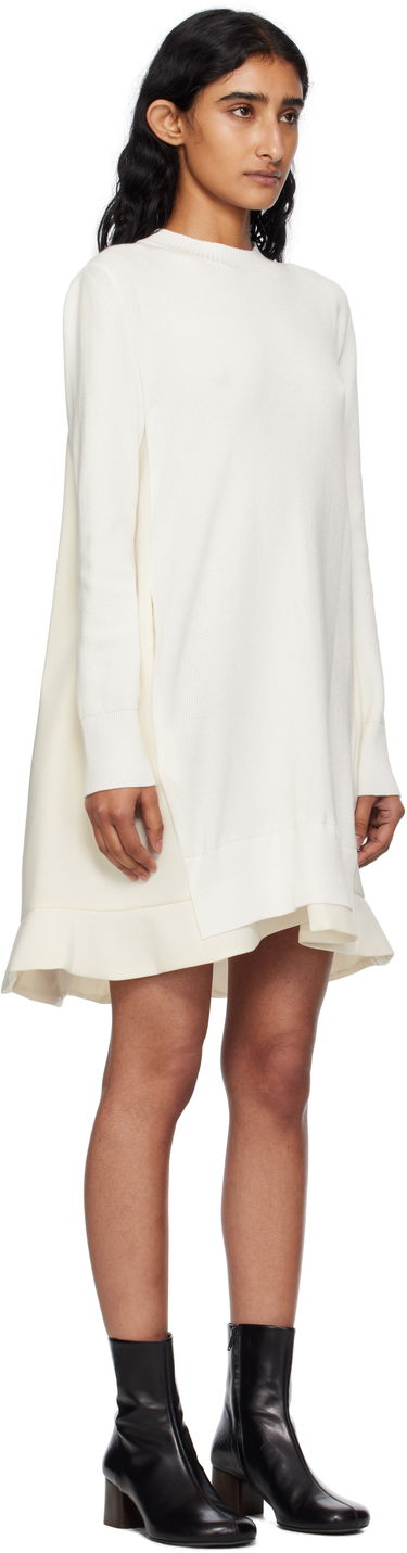 Obleke sacai Sacai Suiting Mix Knit Minidress Črna | 25-07952, 4