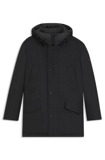 Parka BOSS Water-repellent jacket with contrasting trims Črna | 50547078