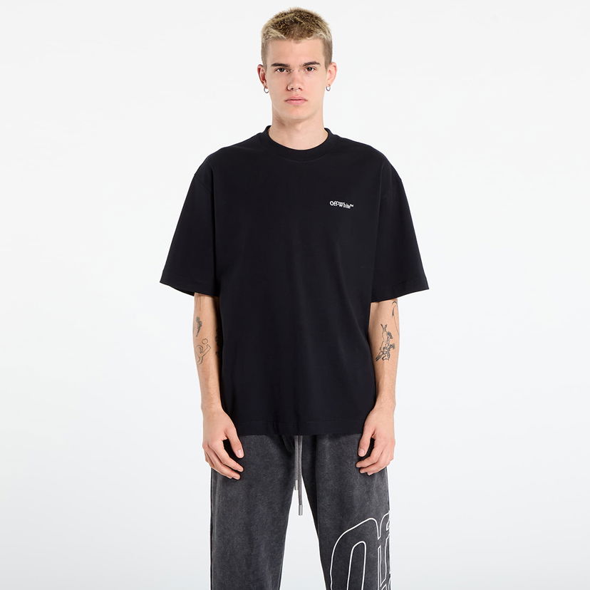 Majica Off-White Off-White Landscape Arrow Skate S/S Tee Črna | OMAA120F25JER0051001