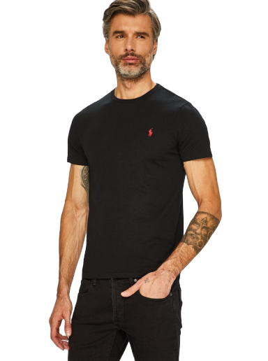Majica Polo by Ralph Lauren Custom Fit Tee Črna | 710680785001