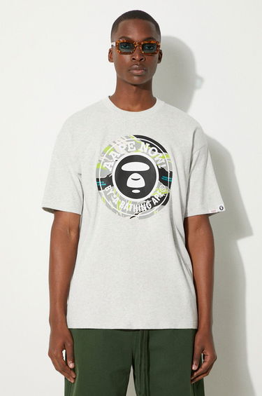 Majica AAPE by A Bathing Ape AAPE By A Bathing Ape Basic Tee Print T-Shirt Siva | AAPTEM1444XAM, 0