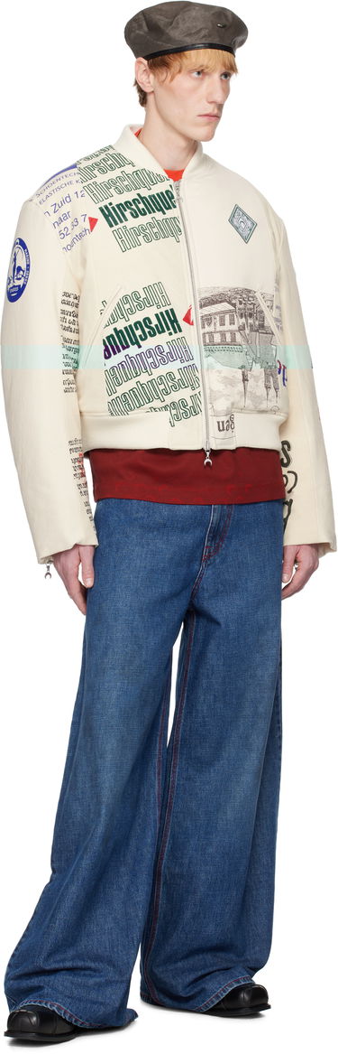 Bomber jakna Marine Serre Serre Regenerated Print Bomber Jacket Bela | UJA062A UWOV0009, 3