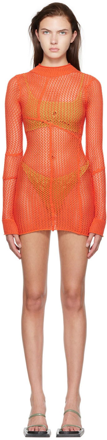 Obleke GUIZIO Guizio Exclusive Mini Dress Oranžna | CMD 1