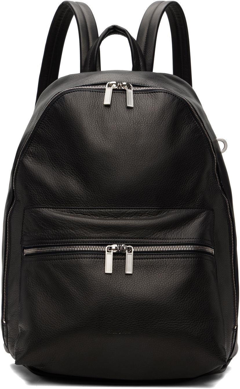 Nahrbtnik Rick Owens Rick Owens Concordians Leather Backpack Črna | RA02E0771 LCN