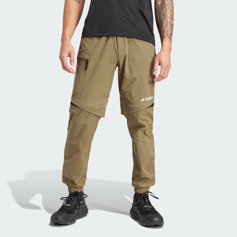 Hlače in kavbojke adidas Performance adidas TERREX Terrex Utilitas Hiking Zip-Off Bež | IQ3505
