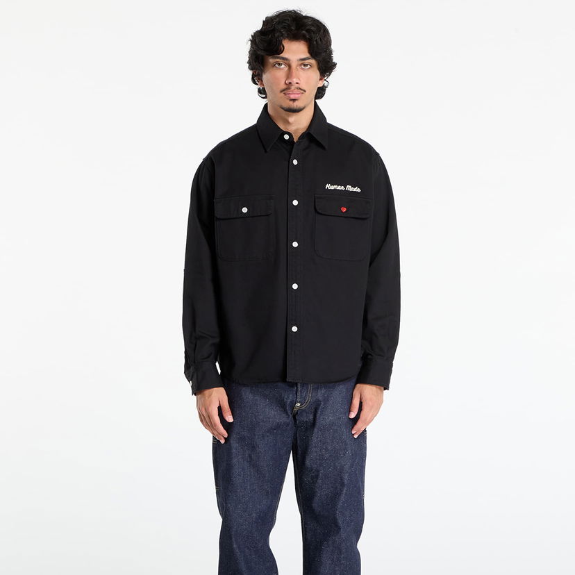 Srajce Human Made HUMAN MADE Oversized Shirt Črna | HM30SH014BK