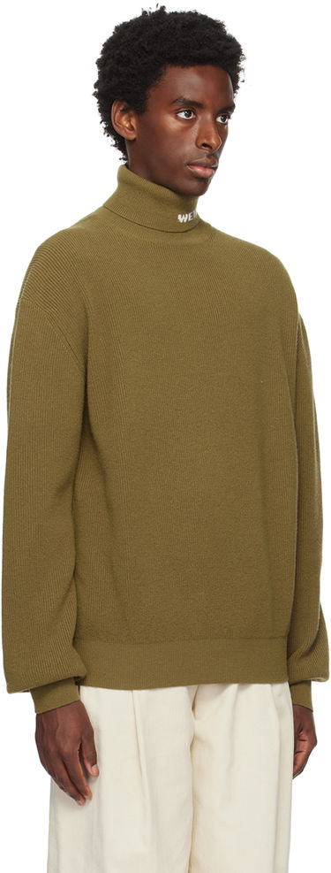 Pleteni pulover We11done We11done Jacquard Turtleneck Sweater Zelena | WD-KT3-23-620-U-KK, 1