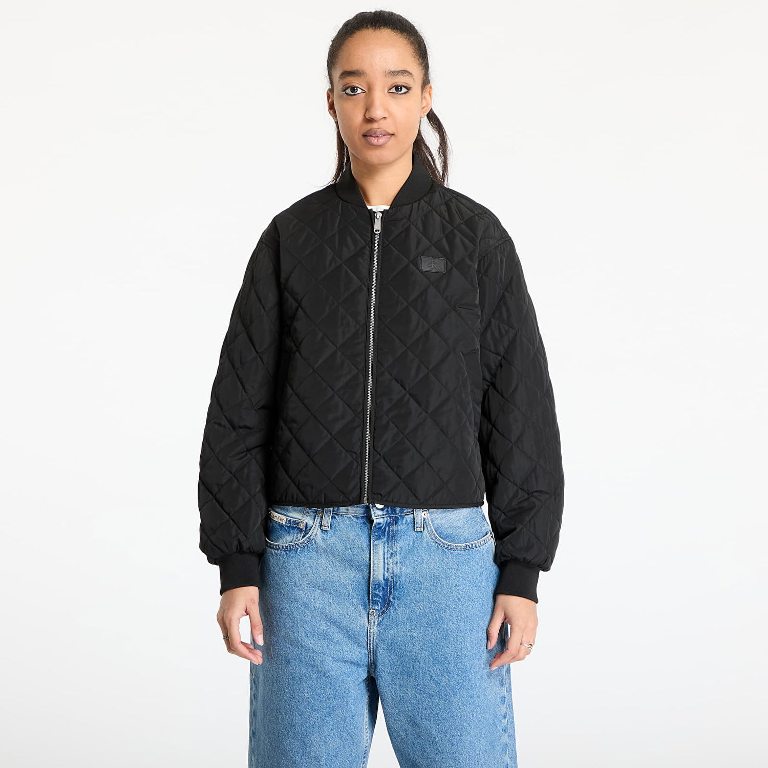 Bomber jakna CALVIN KLEIN Calvin Klein Jeans Women's Quilted Bomber Jacket Črna | J20J224701 BEH, 0