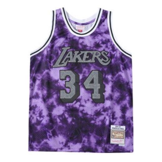Majica brez rokavov Mitchell & Ness Mitchell & Ness Lakers Tie Dye Basketball Jersey Lila | SMJYKM19053-LALPURP96SON