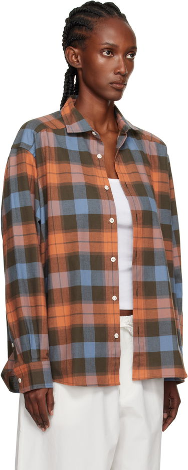 Srajce Baserange Baserange Claude Plaid Button-Down Shirt Oranžna | TSCL-OC-AU25, 1