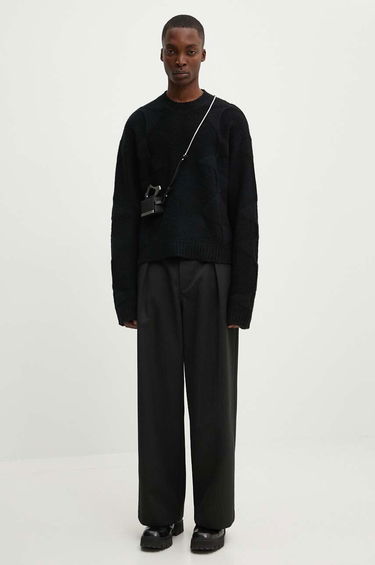 Pleteni pulover HELIOT EMIL Black Warm Wool Sweater Črna | PREAW24.M.07.063.BLK01, 2