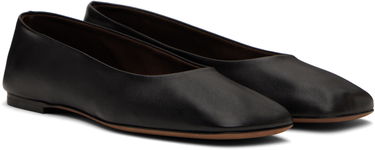 Oblačila The Row The Row Square Ballerina Flats Črna | F1598-SL3, 3