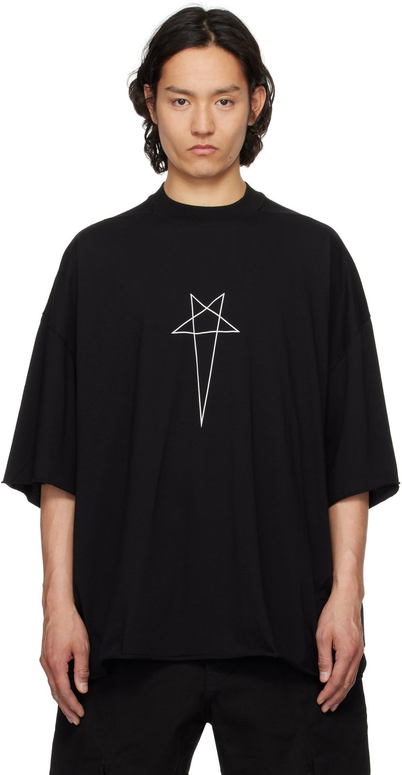 Majica Rick Owens DRKSHDW Hollywood Tommy T-Shirt Črna | DU01E3259 RNEP3