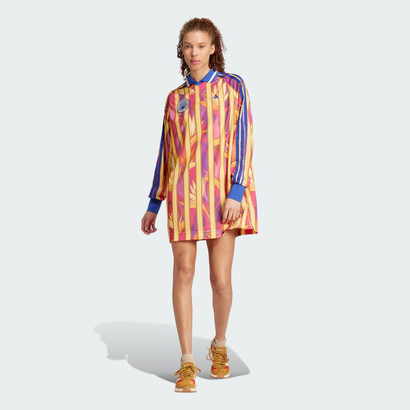 Obleke adidas Performance adidas X FARM Premium Dress Večbarvna | JD6285
