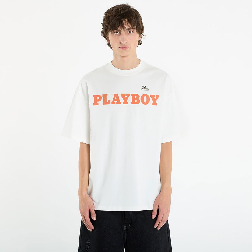 Majica Footshop Playboy x FTSHP Babe T-Shirt UNISEX Off-White Bela | FTSHP_528