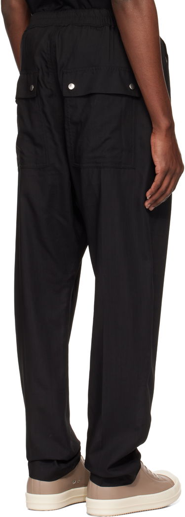 Trenirka Rick Owens Rick Owens Hollywood Bela Trousers Črna | RU01E5361 WG, 2