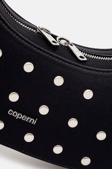 Torba za čez ramo Coperni Studded Swipe Baguette Bag Črna | COPBA60STF9003, 3