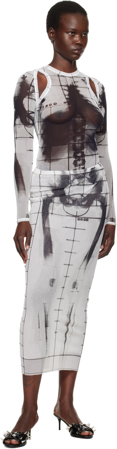 Obleke Jean Paul Gaultier Jean Paul Gaultier 'The Squeletor' Printed Bodysuit Bela | 25/33-F-BD058-T580-0100, 4