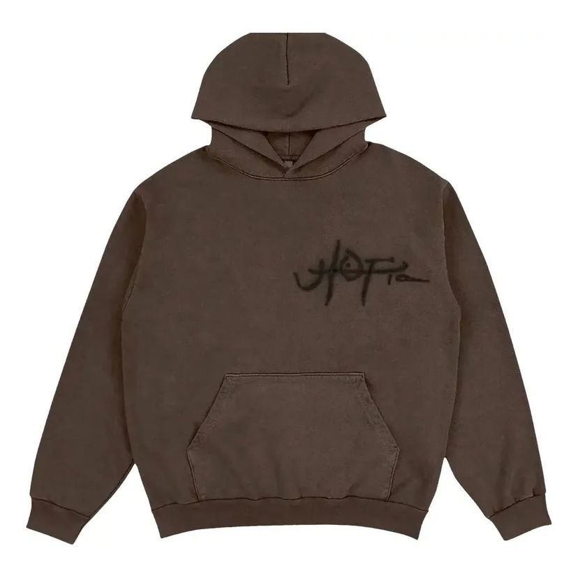 Pulover Cactus Jack by Travis Scott Travis Scott Cactus Jack UTOPIA A2 Hoodie Rjava | TSUT-BS12