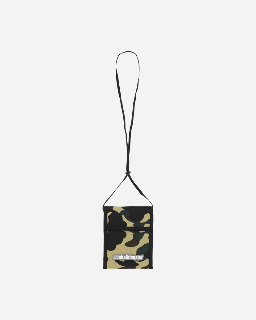 Denarnica BAPE A Bathing Ape 1st Camo Pass Case Rumena | 1E80182039 002