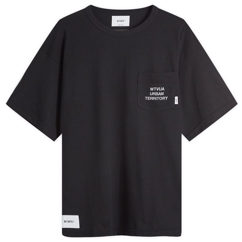 Majica WTAPS Embroidered Pocket T-Shirt Črna | 242ATDT-CSM15-BLK