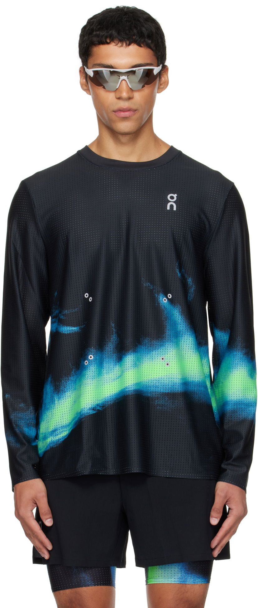 Majica On Running Pace Mesh Long Sleeve Running T-Shirt Črna | 1MF10733398