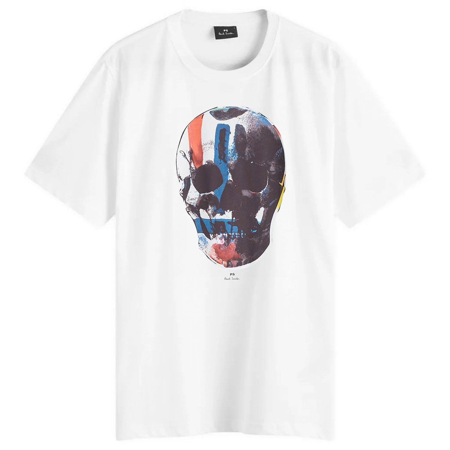 Majica Paul Smith Paul Smith Skull Print T-Shirt, Size Small Bela | M2R-011R-NP4685-01, 1