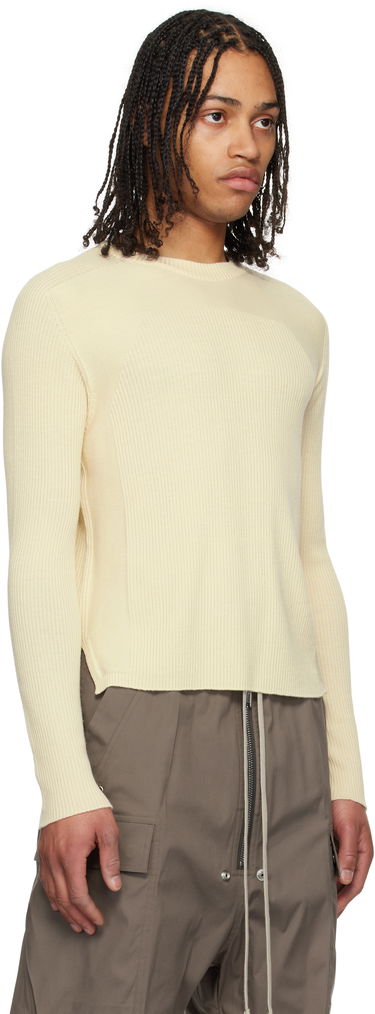 Pleteni pulover Rick Owens Rick Owens Hollywood Ribbed Geo Sweater Črna | RU01E5639 RIBM, 4