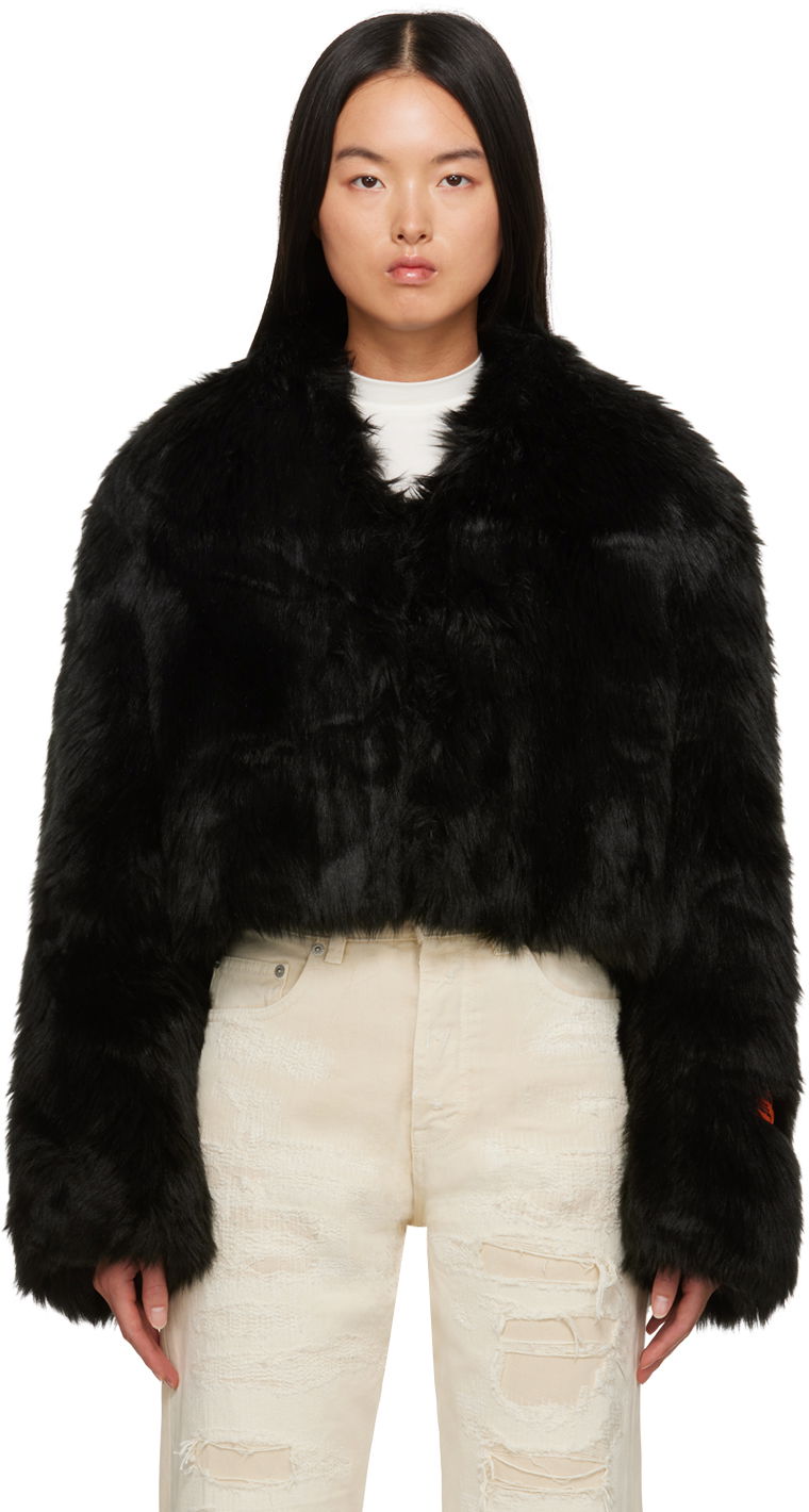 Vetrovka HERON PRESTON Hook-Eyre Faux-Fur Jacket Črna | HWEP004F23FAB0011000, 0