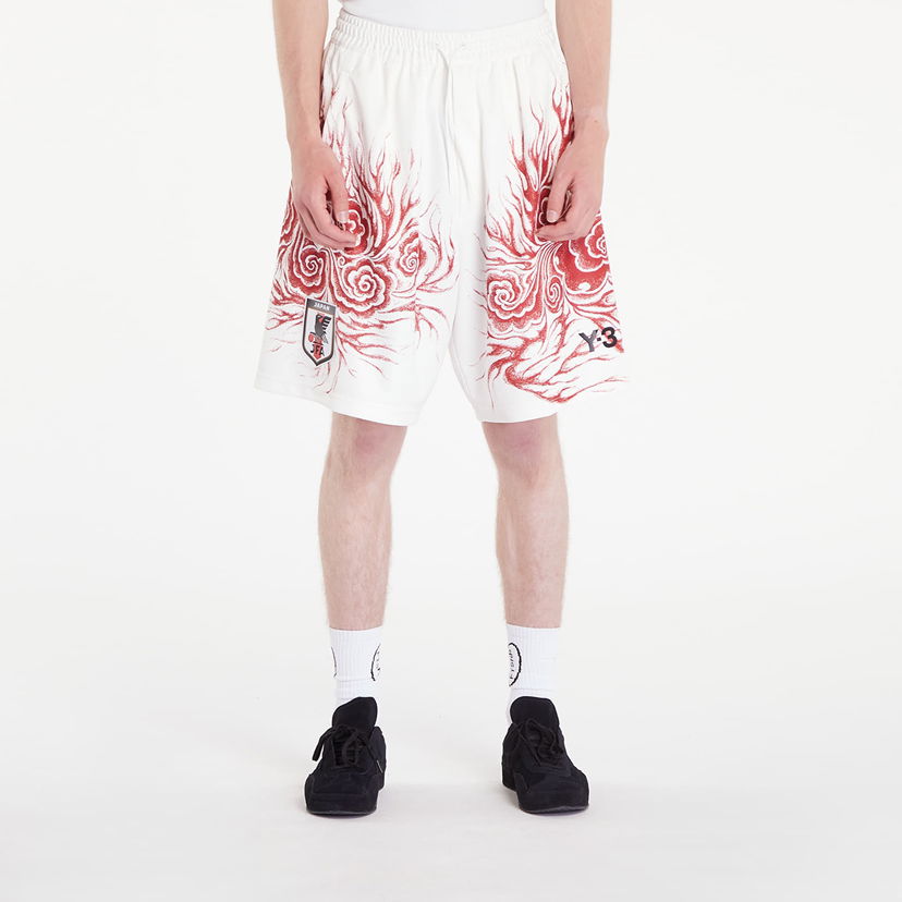 Kratke hlače Y-3 JFA Graphic Shorts Core Bela | JC7569