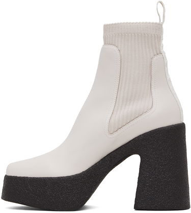 Superge in čevlji Stella McCartney Skyla Heeled Sock Boots Bela | 810440E00195, 2