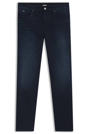 Kavbojke BOSS BOSS Delaware Slim-Fit Stretch Denim Jeans Mornarica | 50544927