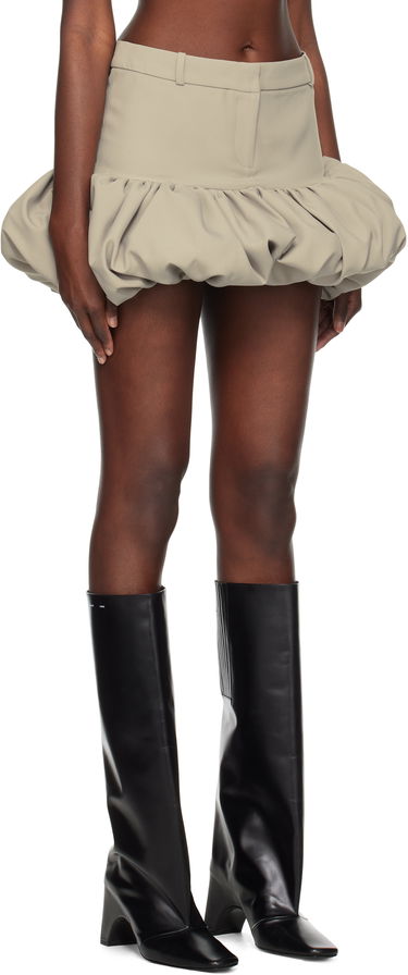Krila Coperni Coperni Gathered Hem Tailored Miniskirt Bež | COPJ78F3004, 1