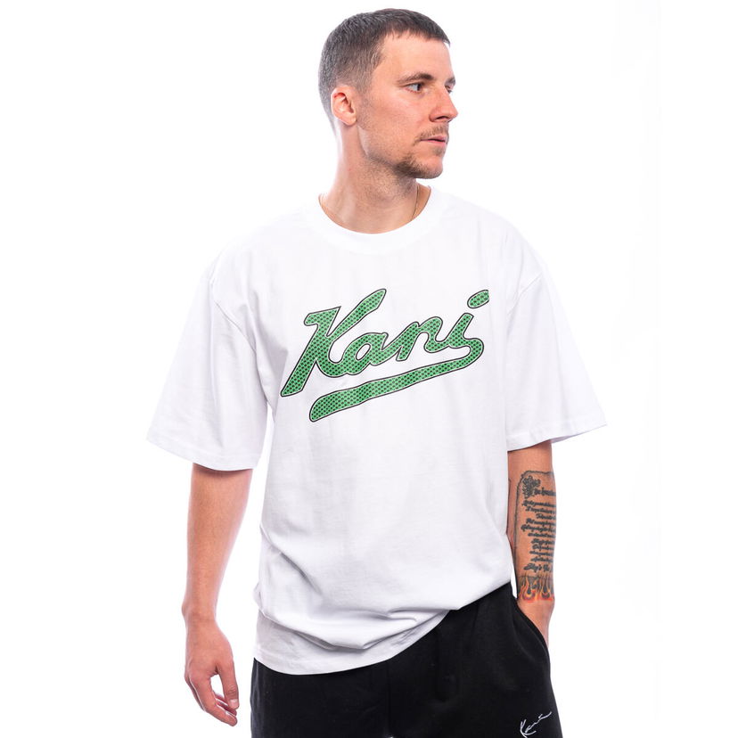 Majica Karl Kani Triko Karl Kani - Varsity Palm Print T-Shirt - White velikost S Bela | KK-PD00005336