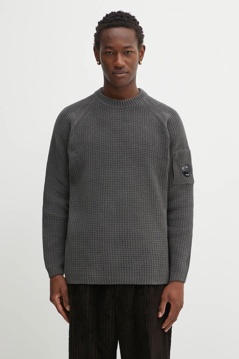 Pleteni pulover C.P. Company C.P. Company Knitted Sweater Siva | 19CMKN023A005558G