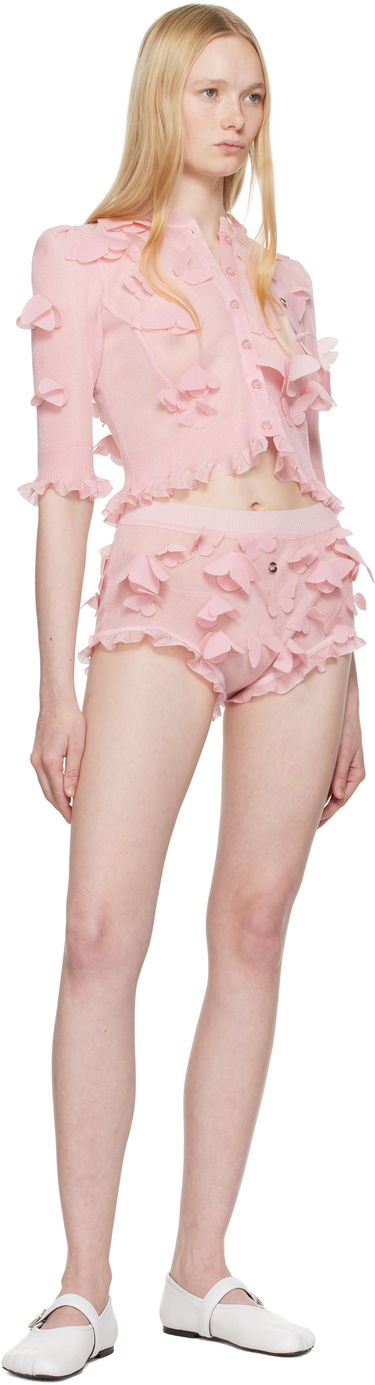 Spodnjice Coperni Coperni Knitted Butterfly Appliqué Shorts Roza | COPML138Y3015, 3