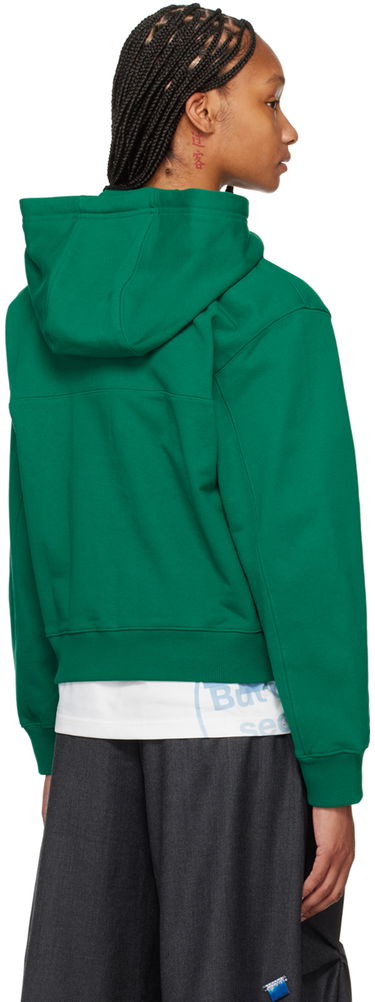 Pulover ADER ERROR Cropped TRS Tag Zip Hoodie Zelena | BMSGFYHD0401GN, 2