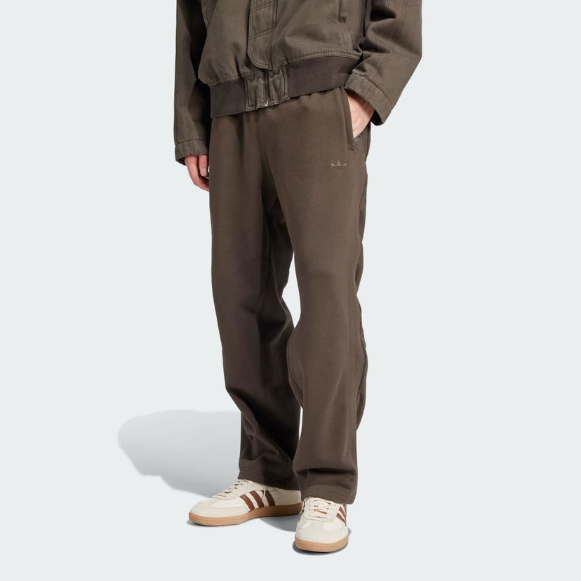 Trenirka adidas Performance Premium Essentials Open Hem Pants Rjava | JD3318