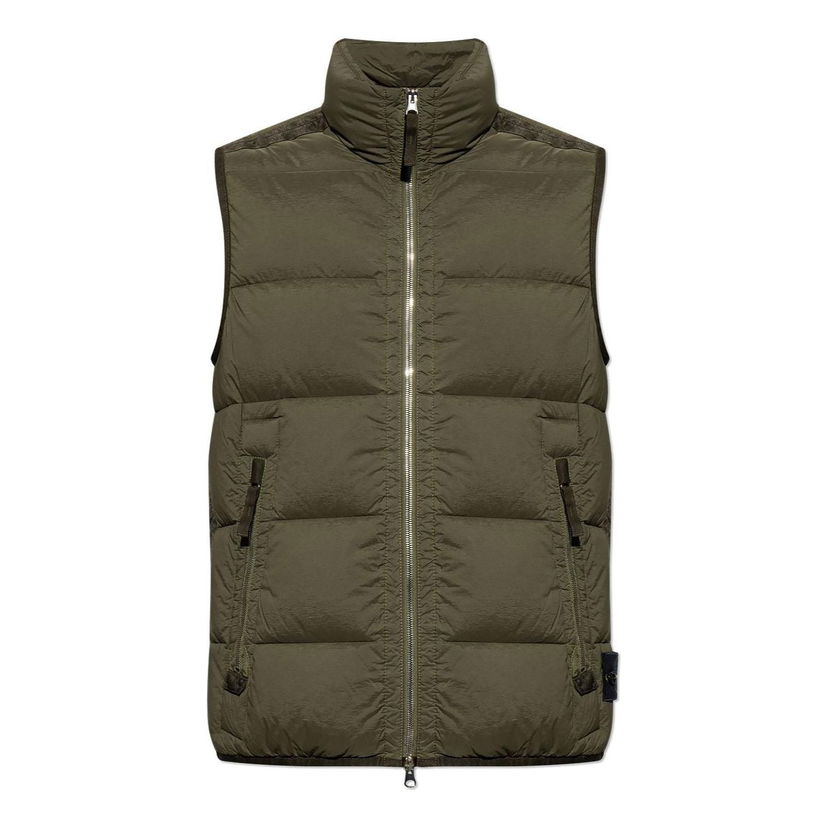 Telovnik Stone Island Logo Patch Puffer Vest Zelena | 7915G1428-V0058