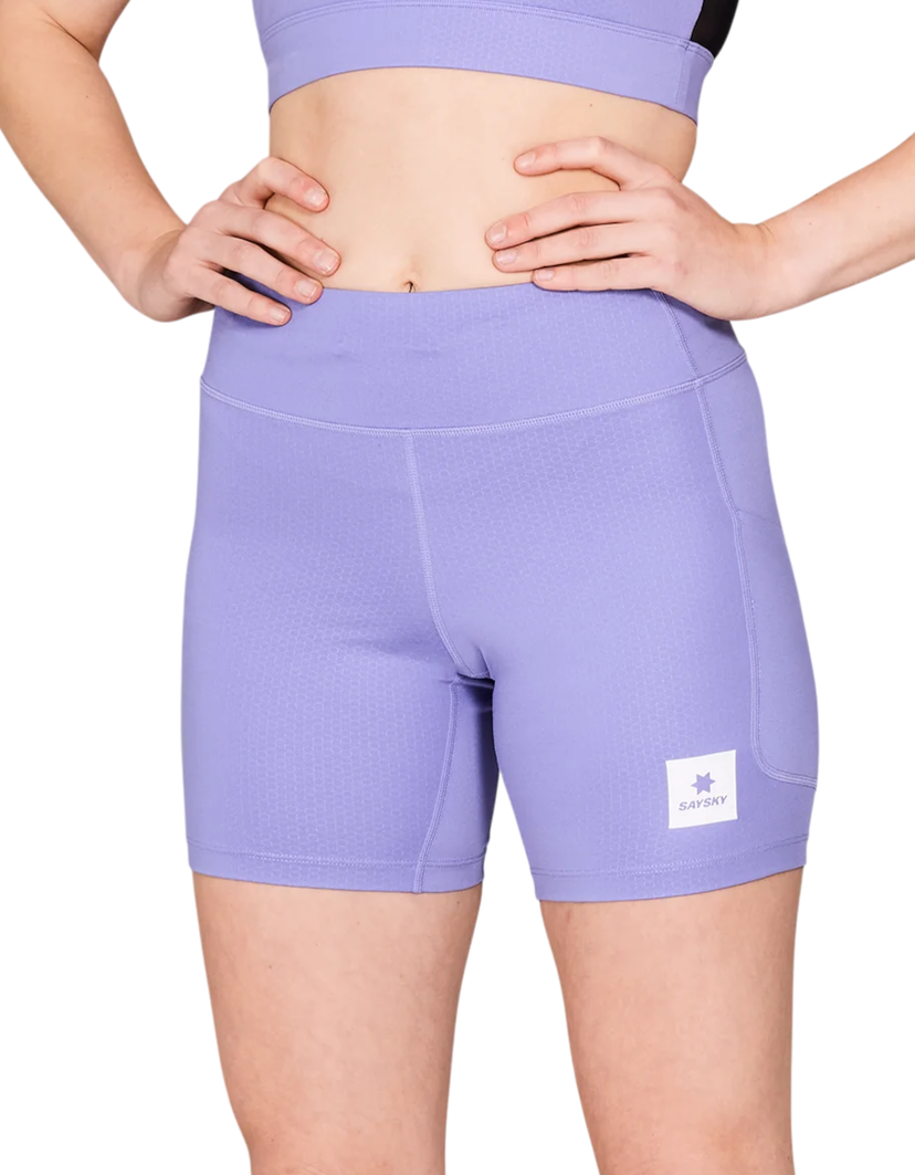 Kratke hlače Saysky Saysky Combat+ 7" Short Tights Lila | nwrst30c709
