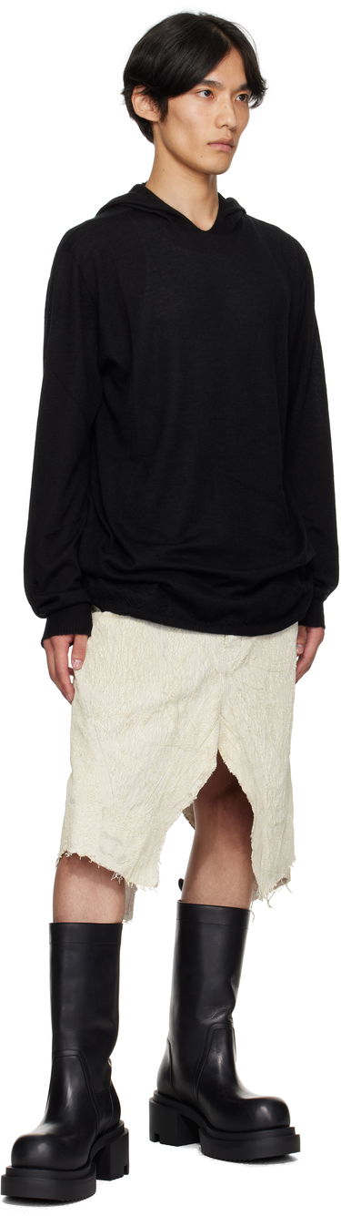Pulover Rick Owens Rick Owens Concordians Long Sleeve Hoodie Črna | RU02E1623 WS, 3