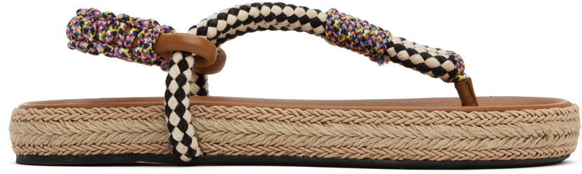 Modni dodatki ISABEL MARANT Isabel Marant Gypsa Rope Thong Sandals Rjava | SD0231FA-C1B07S