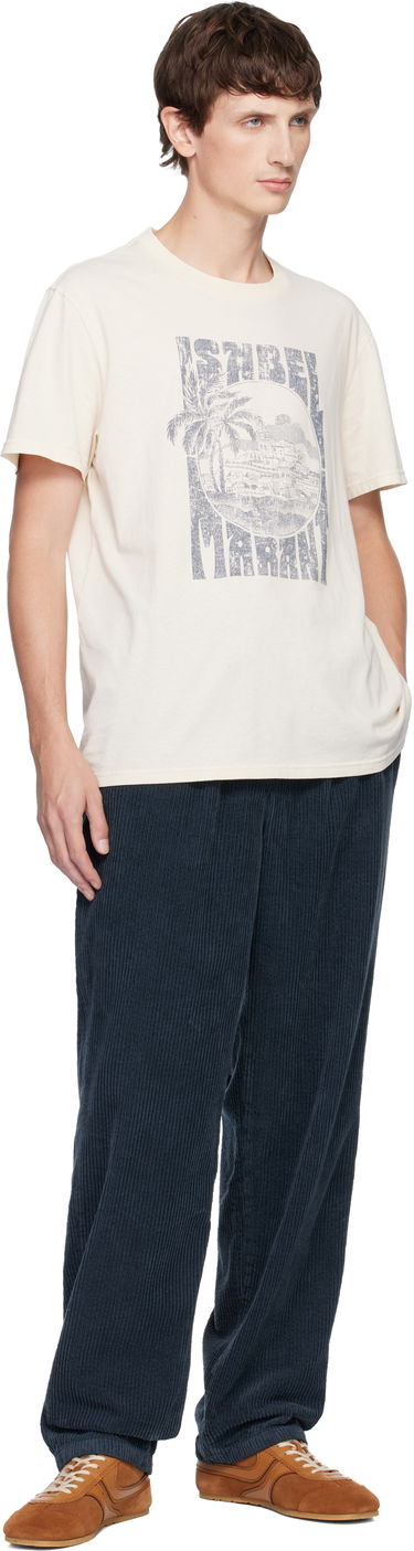 Majica ISABEL MARANT Isabel Marant Honore Graphic Print T-Shirt Bež | 25ATS0052HB-C3N09H, 3