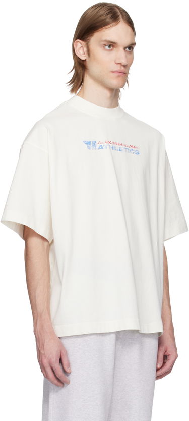 Majica Alexander Wang Alexander Wang Logo-Print T-Shirt Bela | UCC2251835, 4