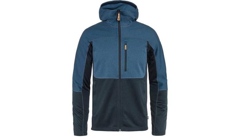 Pulover FJÄLLRÄVEN Abisko Trail Fleece M Hooded Jacket Modra | F82257-534-555